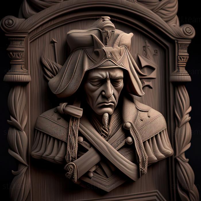 3D модель St Assassins Creed III Тирания короля Вашингтона Ставка (STL)